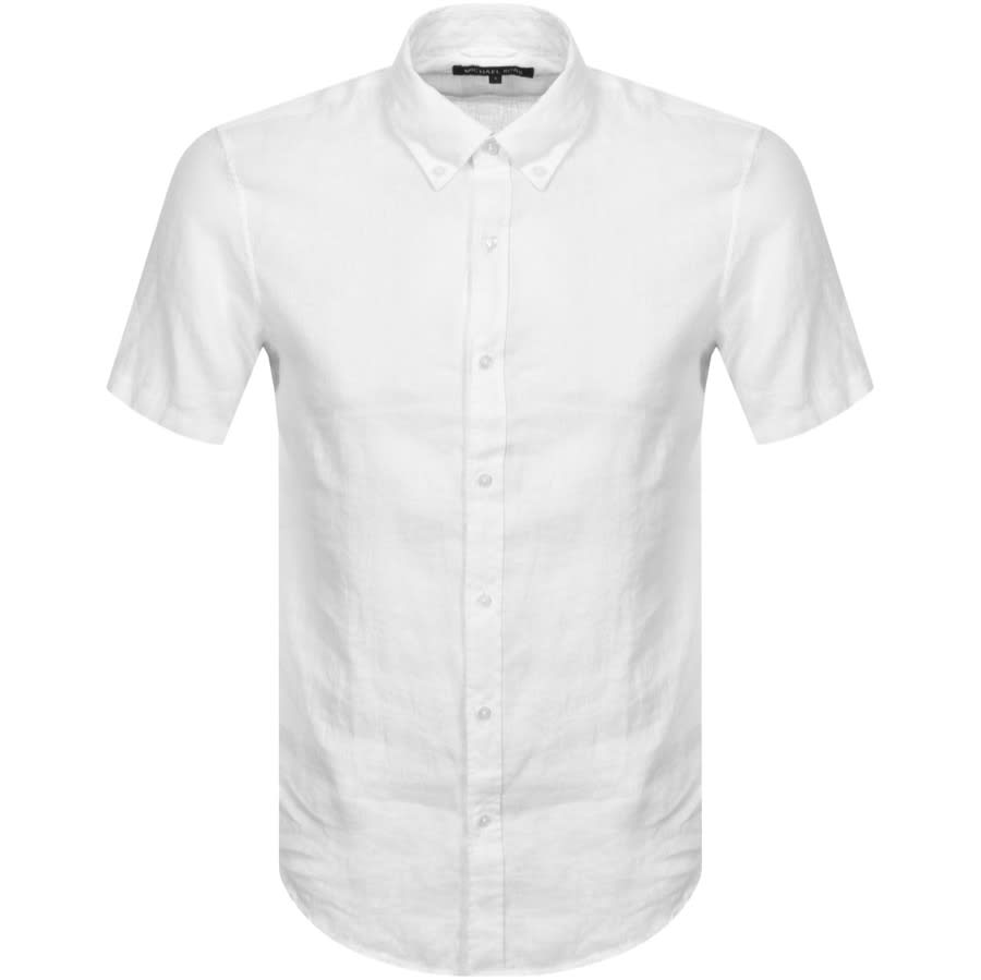 Alternative Image for ProductMichael Kors Linen Short Sleeve Shirt White1